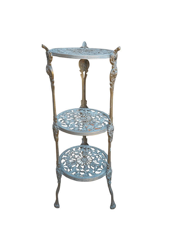 A 20th Century Three Tier Brass Display Stand