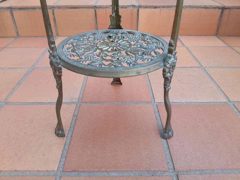 A 20th Century Three Tier Brass Display Stand