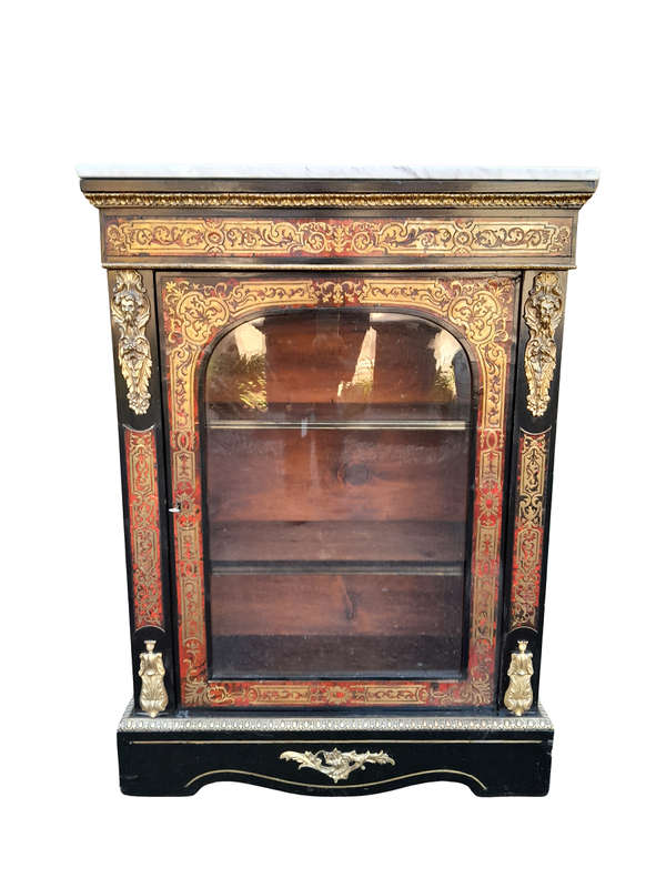 An Antique 19thcentury French Boulle, Ormolu And Ebonised Cabinet
