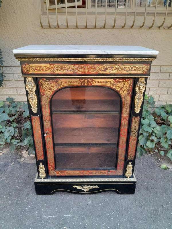 An Antique 19thcentury French Boulle, Ormolu And Ebonised Cabinet