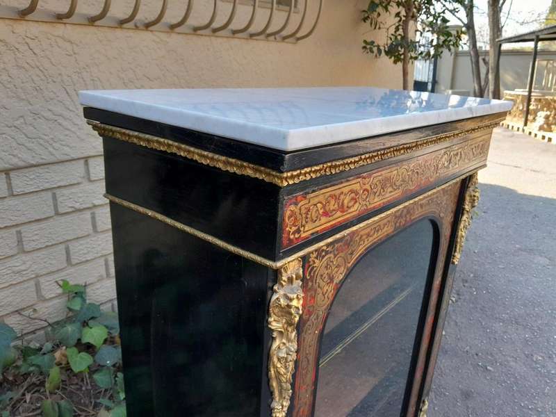An Antique 19thcentury French Boulle, Ormolu And Ebonised Cabinet
