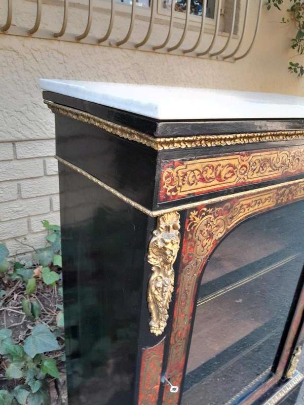 An Antique 19thcentury French Boulle, Ormolu And Ebonised Cabinet