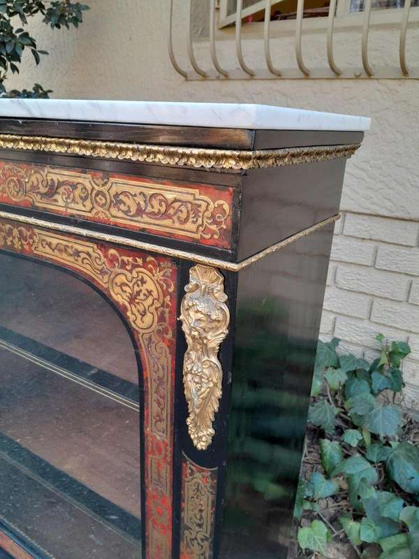 An Antique 19thcentury French Boulle, Ormolu And Ebonised Cabinet