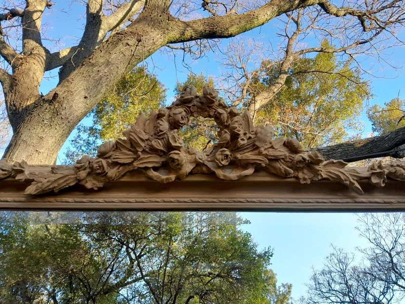 A French Style Ornately Carved Mirror in a Contemporary Finish