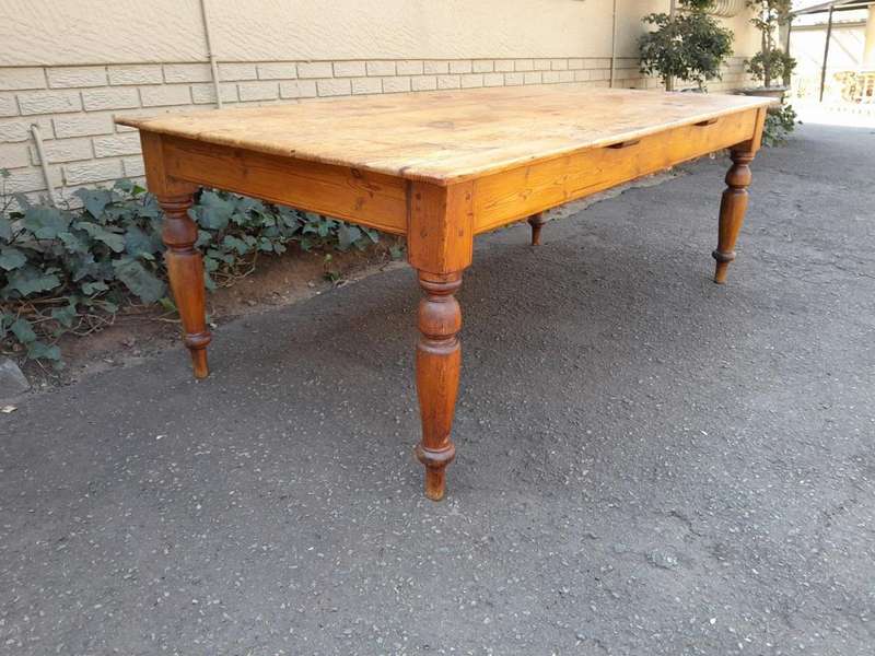 An Antique / 19th Century Cape Wooden Dining / Kitchen Table