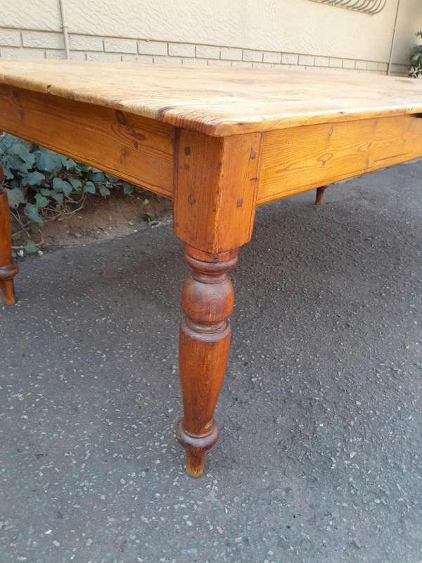 An Antique / 19th Century Cape Wooden Dining / Kitchen Table