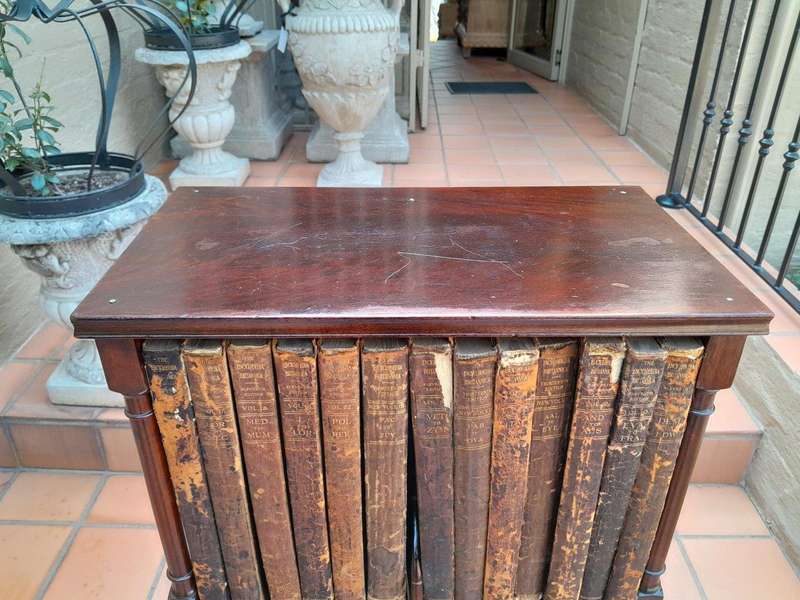 An Early 20th Century Circa 1912 Set of  Encylopedia Britannica Twenty Six (26) Volumes in Bookcase