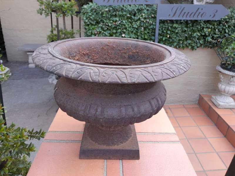 An Antique Victorian Cast Iron Jardinière