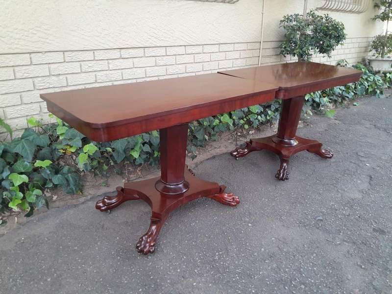An Antique Pair of William IV Mahogany Console Tables  /  Bedside Tables / Pedestals