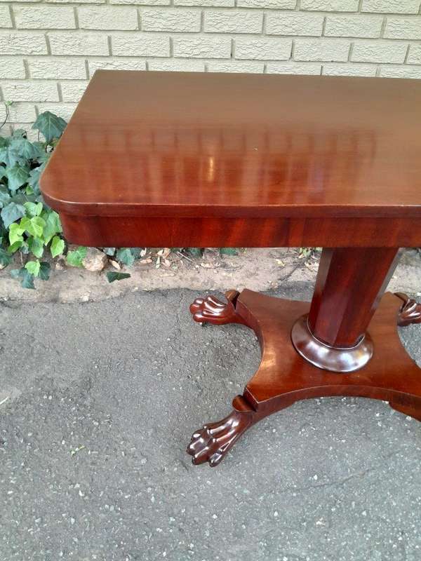 An Antique Pair of William IV Mahogany Console Tables  /  Bedside Tables / Pedestals
