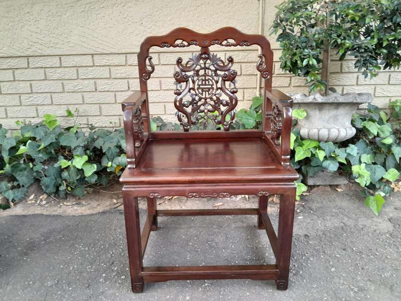 An Antique 19TH Century Pair of Chinese Qing Dynasty Chairs  ND