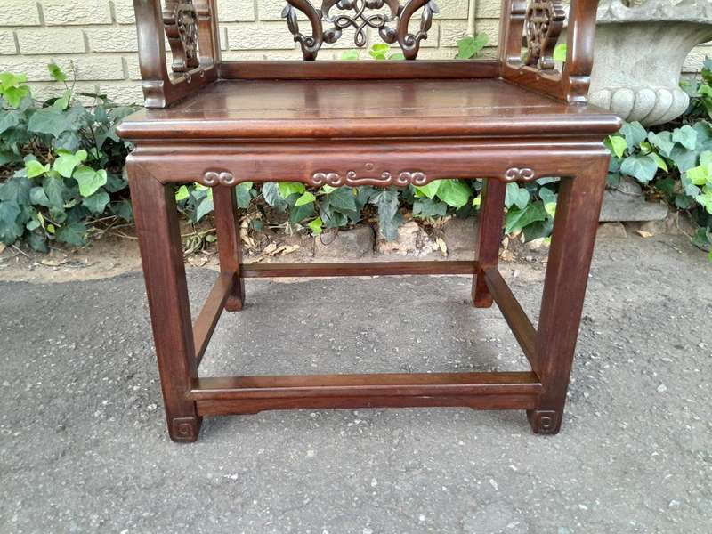 An Antique 19TH Century Pair of Chinese Qing Dynasty Chairs  ND