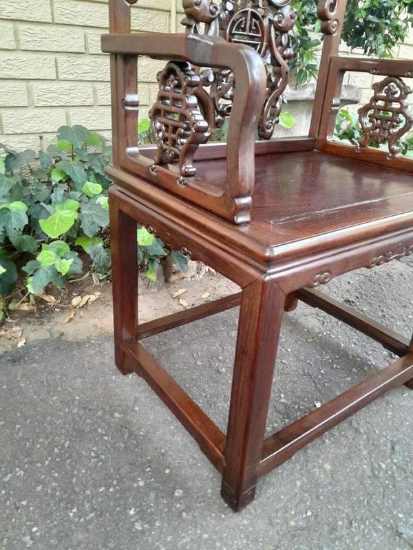 An Antique 19TH Century Pair of Chinese Qing Dynasty Chairs  ND