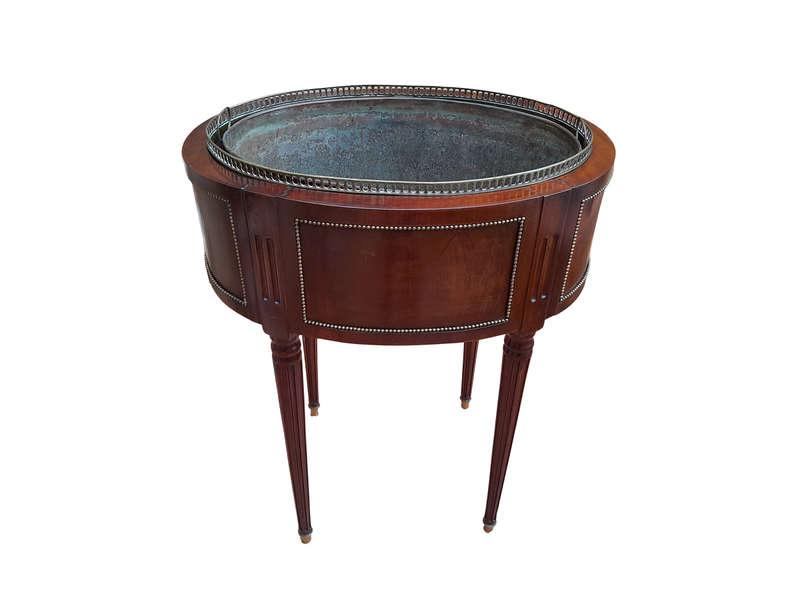 A 20th Century French Mahogany and Gilt Cellarette / wine cooler with Metal Waterproof Inner