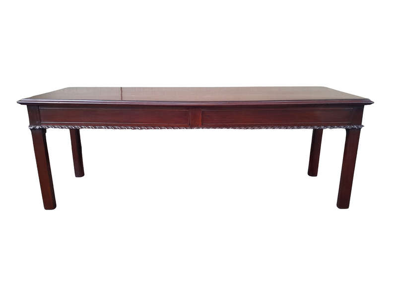 An Antique Georgian Mahogany Server with Two Oak Lined Drawers