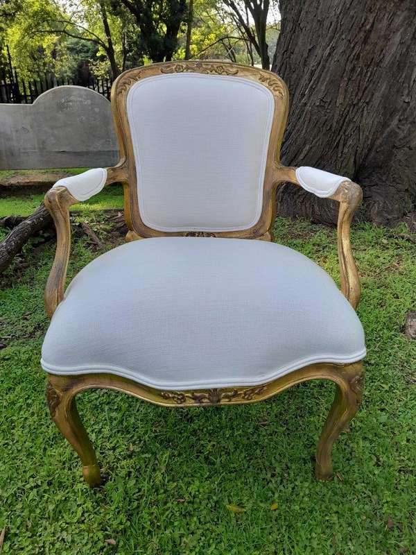 An Antique Pair Of Antique Walnut Tapestry Armchairs