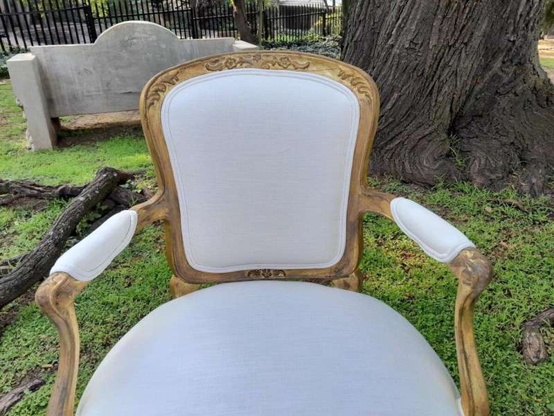 An Antique Pair Of Antique Walnut Tapestry Armchairs