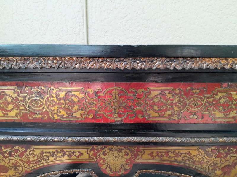 An Antique French Boulle Pier Cabinet 