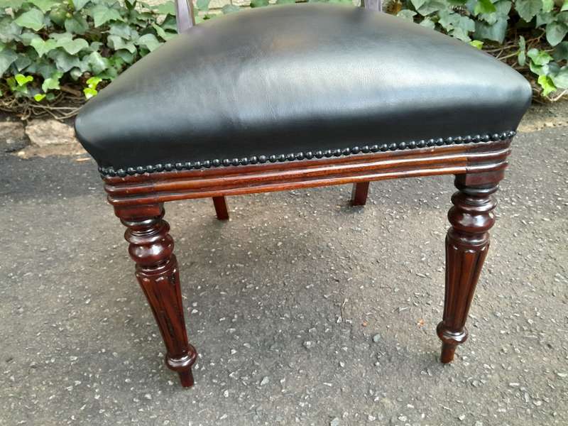A 20th Century Set of Ten (10) William IV Style Mahogany Dining Chairs Consisting a Pair of Carve...