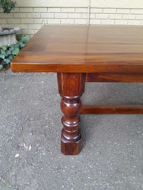 A Mid 20th Century English Oak Refectory / Entrance / Wine Cellar / Farmhouse Table
