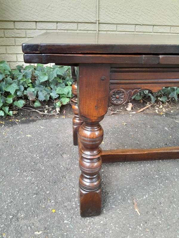 A 20th Century English Oak Refectory Table