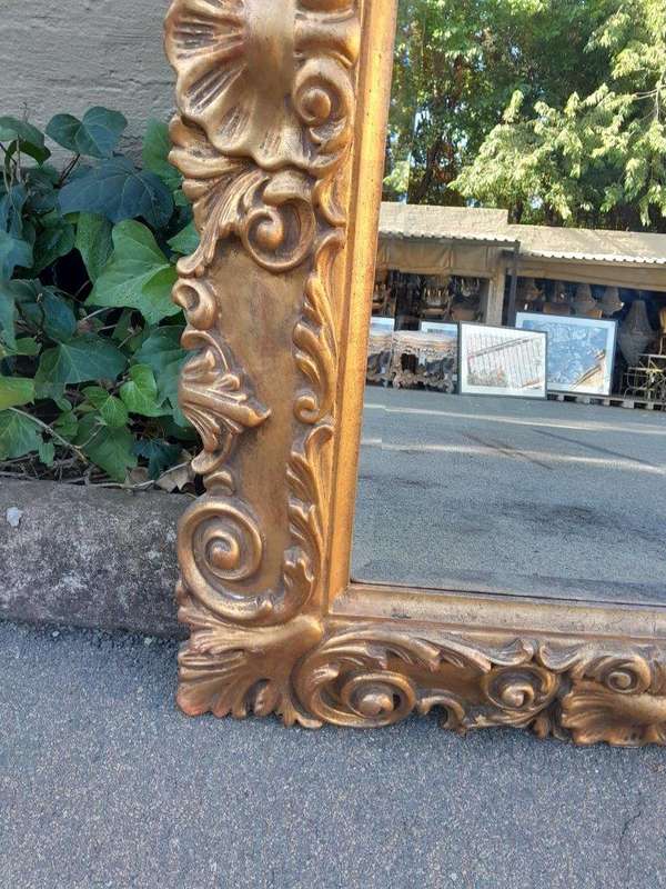 A 20th Century Rococo Style Bevelled Mirror of Large Proportions