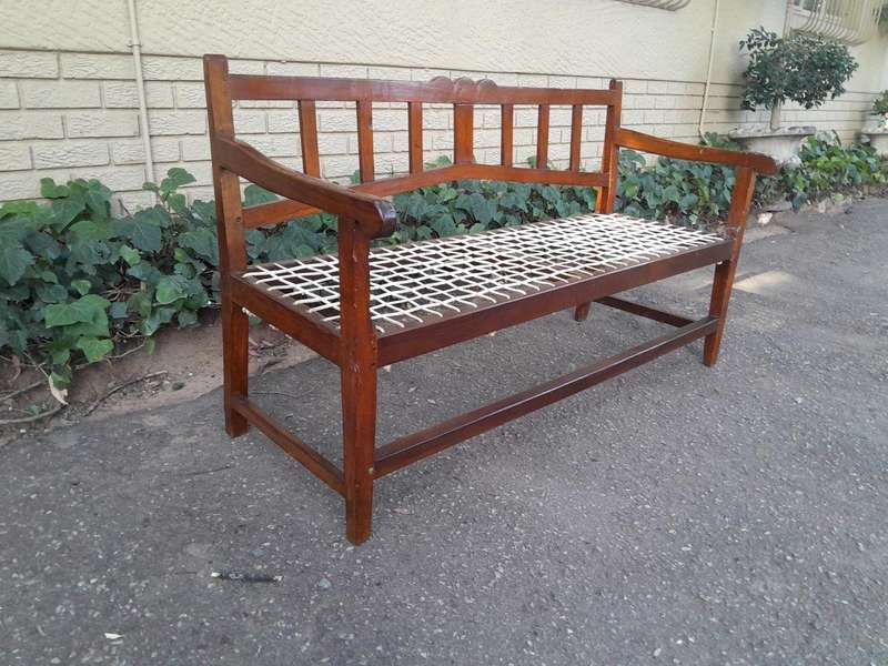 A 19th Century Cape Stinkwood and Fruitwood Riempie Bench