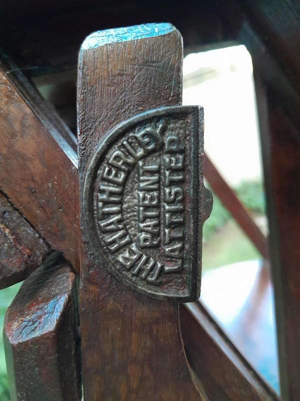 An Antique Victorian Circa 1890s Deal Wood Decorative / Library Ladder