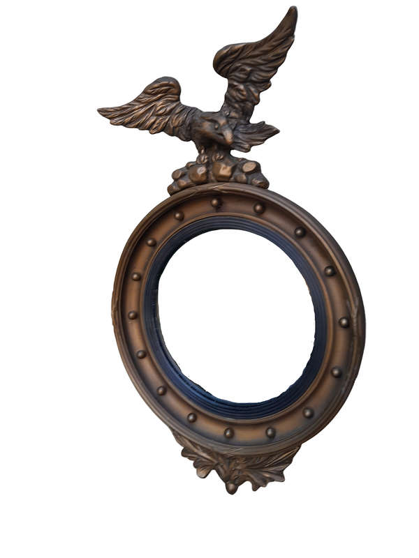 A 20th Century Regency Style Convex Mirror with Eagle
