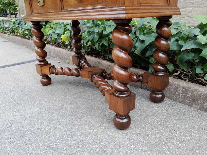 An Antique 19th Century / Circa 1880s Rare Colonial Batavian Cabinet on Stand with Magnificent ...