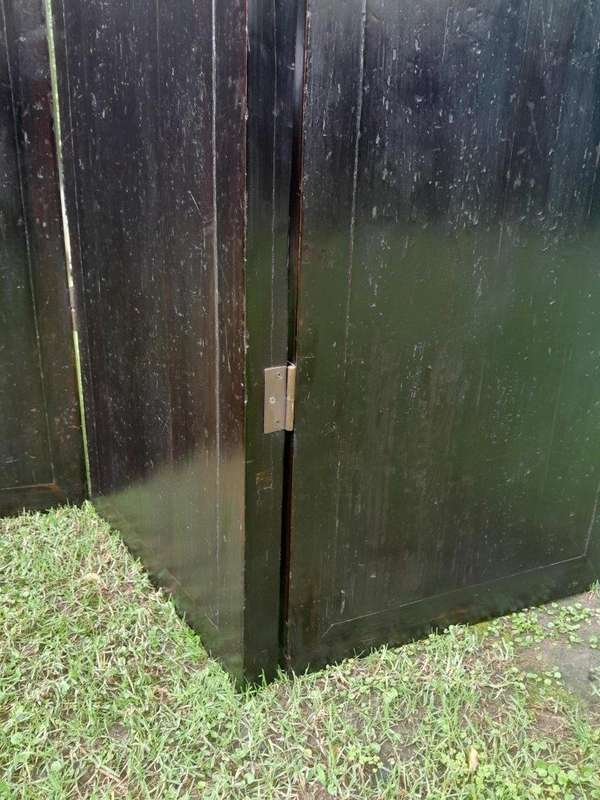 An Antique Chinese Qing Dynasty Elmwood Screen