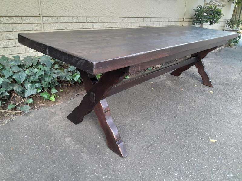 A 20th Century Rare an Exceptional Large Oak Refectory / Dining / Entrance Table  (12 seater)