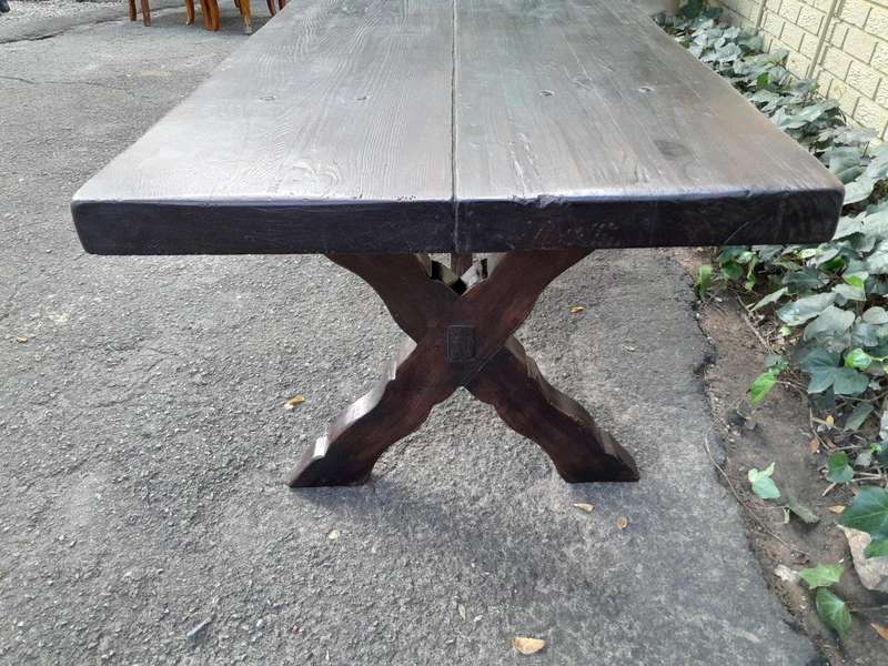 A 20th Century Rare an Exceptional Large Oak Refectory / Dining / Entrance Table  (12 seater)