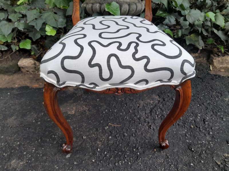 An Antique Victorian Circa 1880s Exceptional Set Of Eight  Carved  Walnut Dining Chairs Upholst...