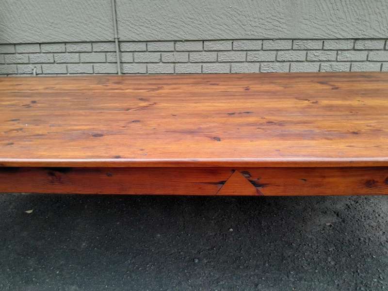 A 20th Century Rare And Massive Oregon Table With Drawer (Twelve To Fourteen Seater)