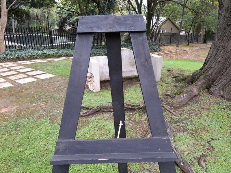 A 20th Century Set Of 3 Painted Wooden Display Easels