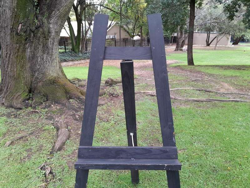 A 20th Century Set Of 3 Painted Wooden Display Easels