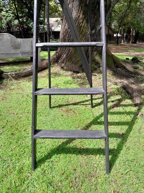 A 20th Century Painted Decorative Study / Library Ladder