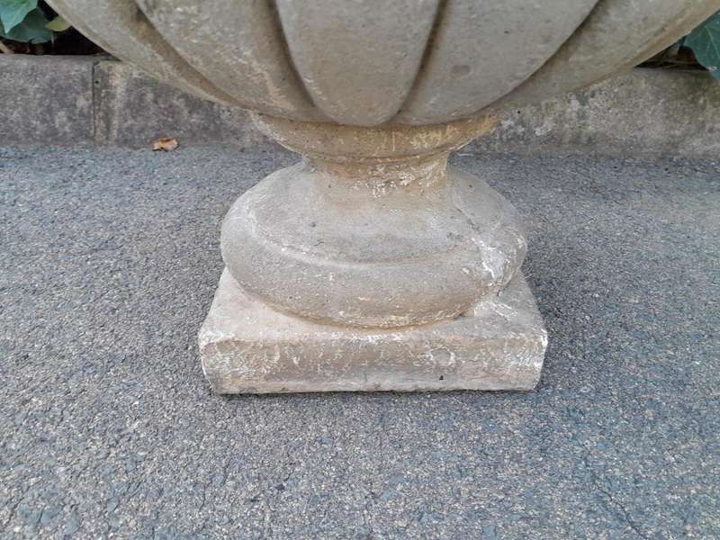 An Architectural And Decorative Concrete Jardeniere / Urn With Patina
