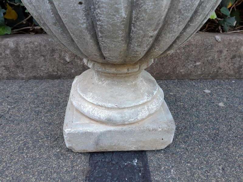 An Architectural And Decorative Concrete Jardeniere / Urn With Patina