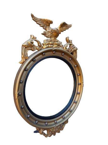 A 20th Century Regency / Federal Style Carved Eagle Mirror