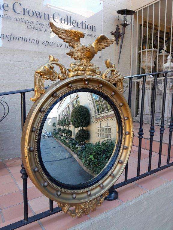 A 20th Century Regency / Federal Style Carved Eagle Mirror