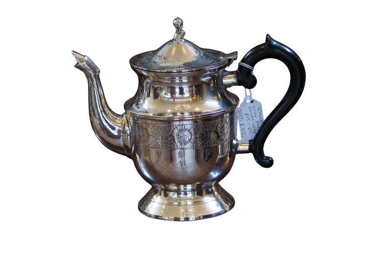 Vintage Silver Plate Ornate Coffee Pot VGC