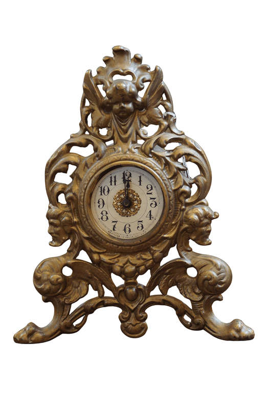 Antique Westclox Nouveau Gilt Clock