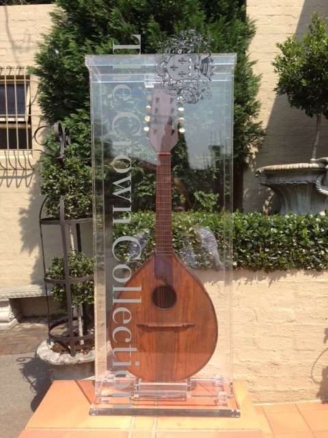 Vintage 8 String Mandolin Encased in Perspex Box