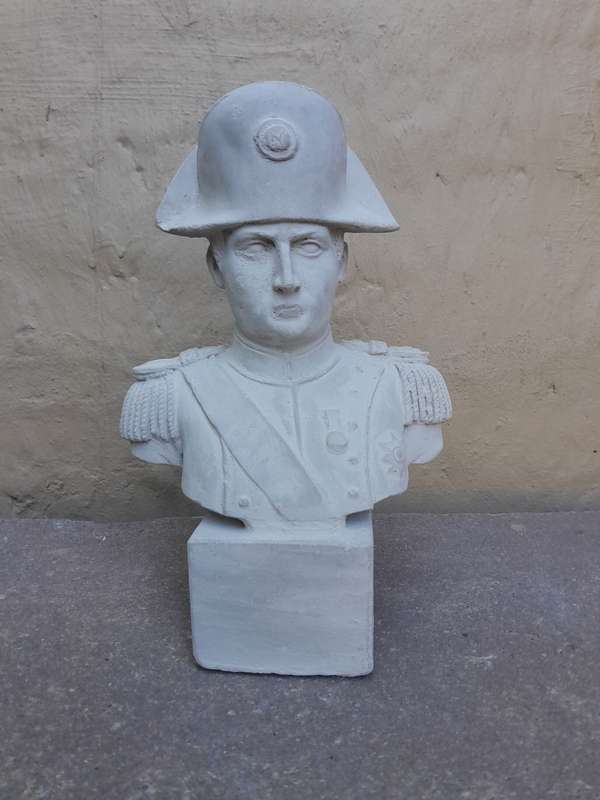 Small Concrete Napoleon Bust / door stopper
