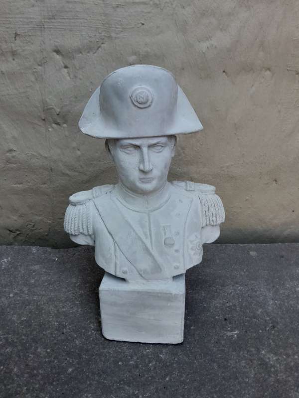 Small Concrete Napoleon Bust / door stopper