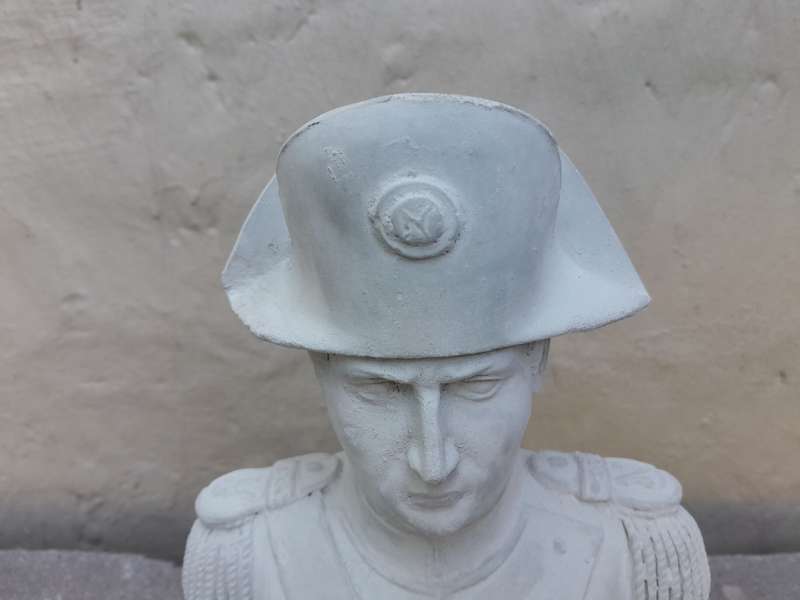 Small Concrete Napoleon Bust / door stopper