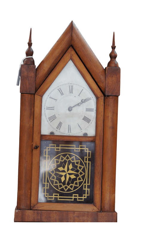 Antique Steeple 8 Day Mantel Clock