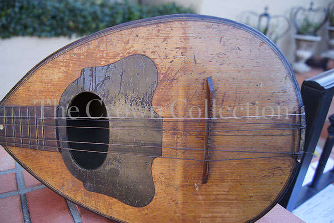 Antique Mandolin Encased in Perspex Box